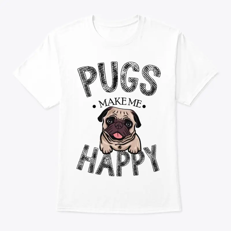 Pugs Make Me Happy