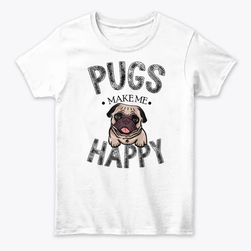 Pugs Make Me Happy